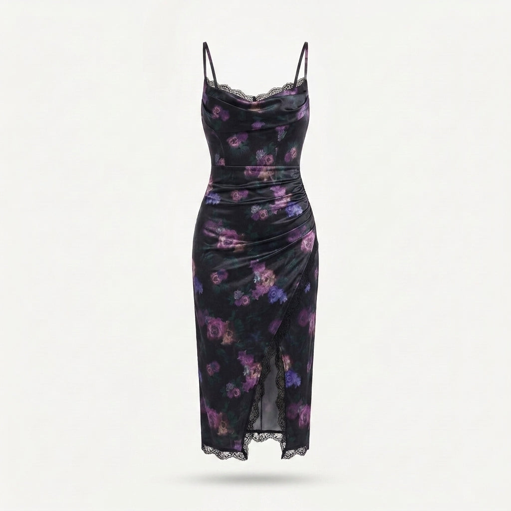 Midi Dress Floral Print